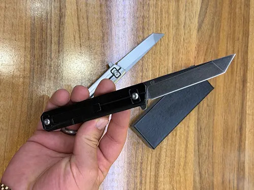 چاقو تاشوی جیبی تانتو Tanto مدل D2 حرفه ای
