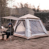چادر کمپینگ اتوماتیک 6 نفره سایهبان دار tent حرفه ای