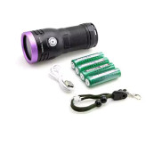 چراغ قوه یووی کارشناسی و تشخیص رنگ 6 لامپه اسمال سان مدل UV 6LED کیفیت عالی