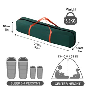 چادر مسافرتی اتوماتیک 4 نفره سایبانشو مدل 4P کیفیت عالی