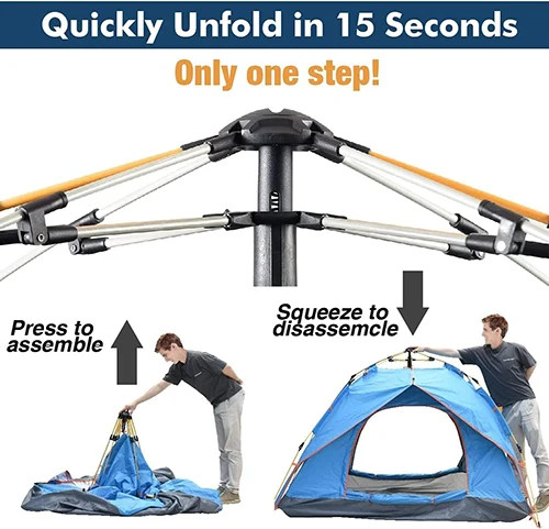 چادر مسافرتی اتوماتیک 4 نفره سایبانشو مدل 4P حرفه ای