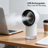 پنکه خنککننده و مهپاش رومیزی مدل Air cooler fan 365 درجه یک