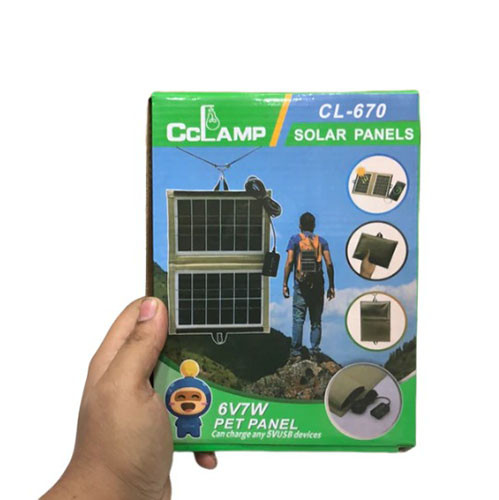 شارژر خورشیدی تاشو سی سی لمپ مدل CL-670 درجه یک