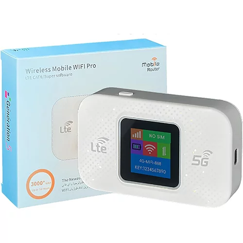 مودم جیبی سیمکارتی مانیتوردار 4G مدل MF680-E (رجیستر شده ) درجه یک