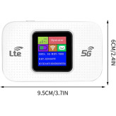 مودم جیبی سیمکارتی مانیتوردار 4G مدل MF680-E (رجیستر شده ) درجه یک