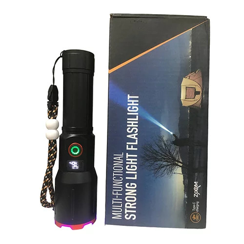 چراغ قوه پلیسی زومدار چهار لامپه MULTI-FUNCTIONAL درجه یک