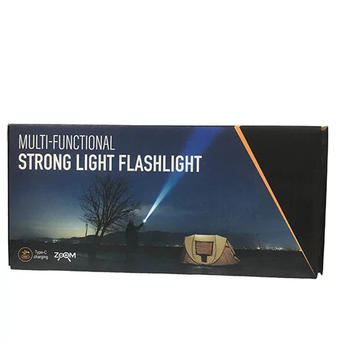 چراغ قوه پلیسی زومدار چهار لامپه MULTI-FUNCTIONAL کیفیت عالی