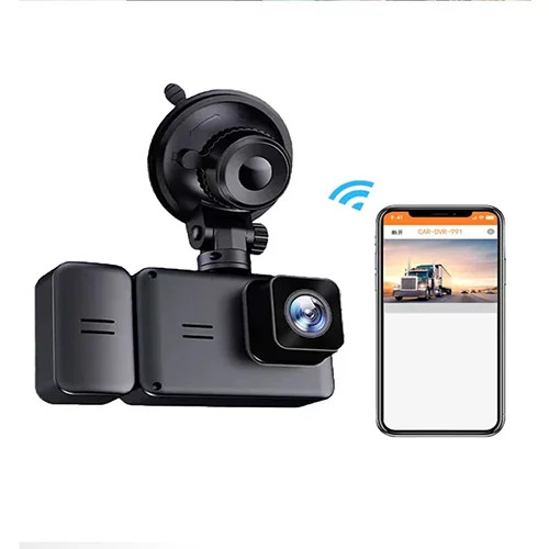 دوربین ثبت وقایع خودرو 3 لنز وای فای دار مدل 3CAMERAS DASH CAMERA درجه یک