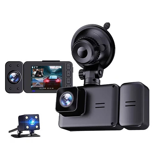 دوربین ثبت وقایع خودرو 3 لنز وای فای دار مدل 3CAMERAS DASH CAMERA کیفیت عالی