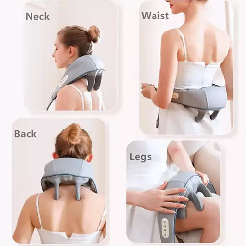 ماساژور خرچنگی گردن و شانه 4D مادون قرمز دار شارژی مدل 820 جدید