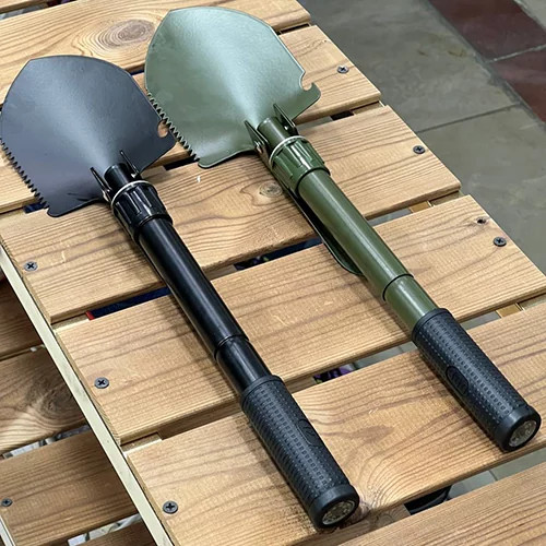 بیلچه تاشو چندکاره کمپینگ مدل Camping Shovel 5 Function Foldaway جدید