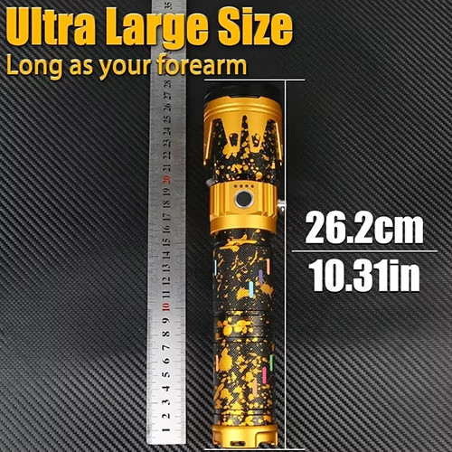 چراغ قوه زوم دار سوپر لایت با لنز آتش زا مدل 535 SUPER LIGHT حرفه ای