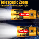 چراغ قوه زوم دار سوپر لایت با لنز آتش زا مدل 535 SUPER LIGHT جدید