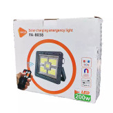 پروژکتور شارژی خورشیدی 200 وات ریموت دار OKGO مدل FA-8038 درجه یک