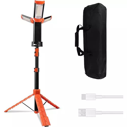چراغ کمپینگ سه پایه دار با سه پنل 360 درجه مدل T-SUN LK-XQ-Z10 کیفیت عالی