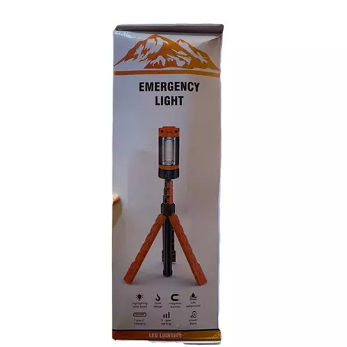 چراغ کمپینگ سه پایه دار با سه پنل 360 درجه مدل T-SUN LK-XQ-Z10 حرفه ای
