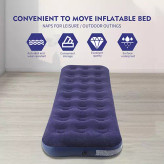 تشک بادی یک نفره فلکد مدل Flocked Airbed ZXC-13 کیفیت عالی
