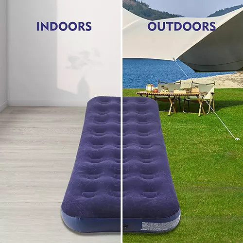تشک بادی یک نفره فلکد مدل Flocked Airbed ZXC-13 حرفه ای