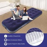 تشک بادی یک نفره فلکد مدل Flocked Airbed ZXC-13 جدید