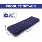 تشک بادی یک نفره فلکد مدل Flocked Airbed ZXC-13 جدید