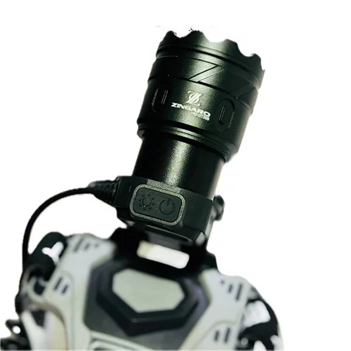چراغ پیشانی زومدار زینگارو با نشانگر شارژ مدل V82_GT200 درجه یک