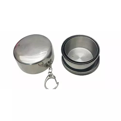 لیوان استیل تاشو 140 میلی لیتر درجه یک