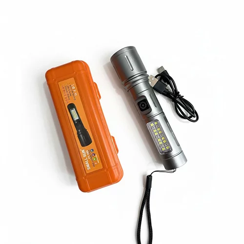 چراغ قوه جیبی LED + COB اسمال سان مدل Zy-603 حرفه ای