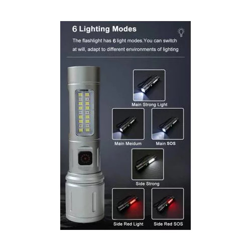 چراغ قوه جیبی LED + COB اسمال سان مدل Zy-603 جدید