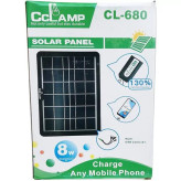 شارژر خورشیدی سی سی لمپ مدل CL-680 ظرفیت 8 وات کیفیت عالی