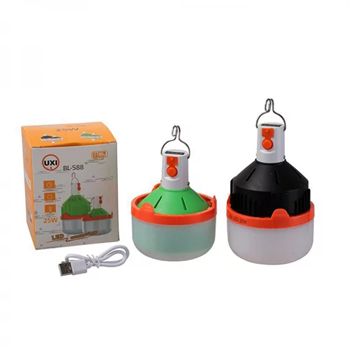 لامپ شارژی مسافرتی 25 وات UXI مدل BL-588 درجه یک