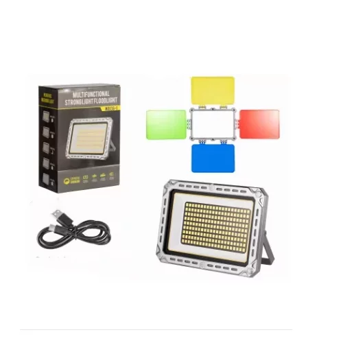پروژکتور و چراغ شارژی چندکاره فیلتردار مدل W8138-1 درجه یک