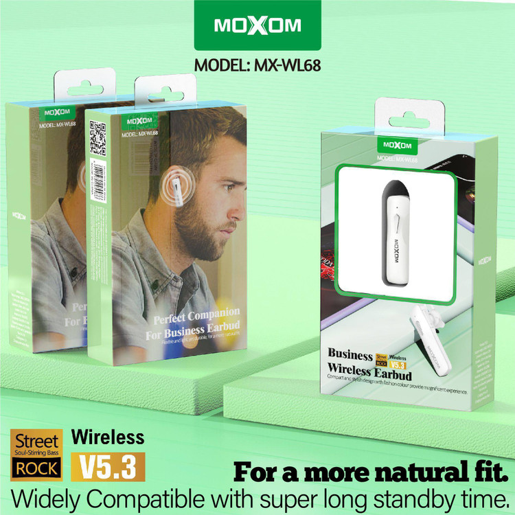 هدفون بلوتوثی MOXOM مدل WL-68