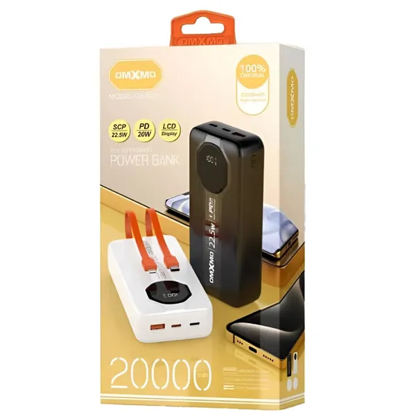 پاوربانک OMXMO مدل PD-11 ظرفیت 20000 هزار میلی آمپر جدید