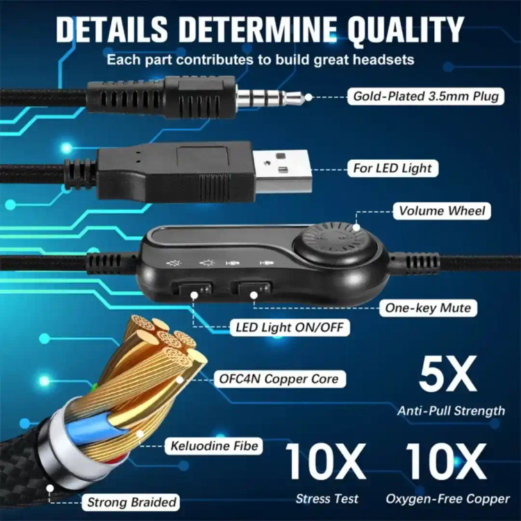 هدفون گیمینگ موبایل مدل S100 درجه یک