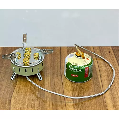 اجاق و سرشعله شلنگ دار 5 مشعل تاشو برند Kaisi Outdoor جدید