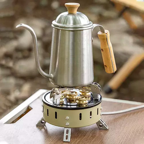 اجاق و سرشعله شلنگ دار 5 مشعل تاشو برند Kaisi Outdoor درجه یک