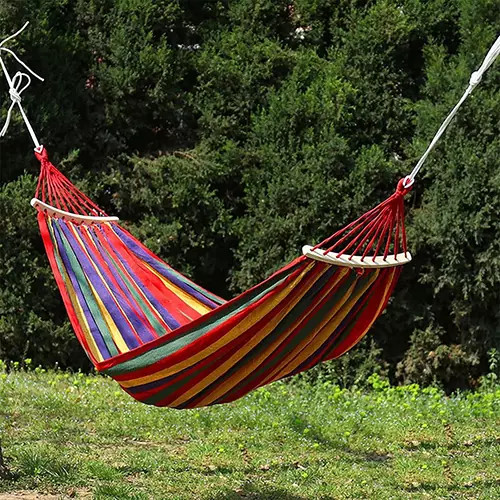 تخت آویز و ننو 1 نفره چوبدار مسافرتی جدید