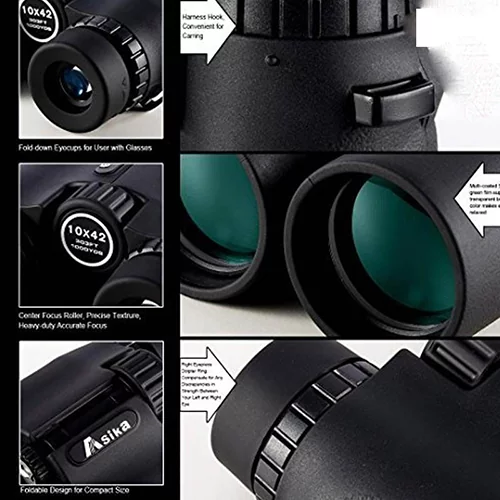 دوربین دوچشمی شکاری آسیکا ASIKA مدل 42×10 حرفه ای