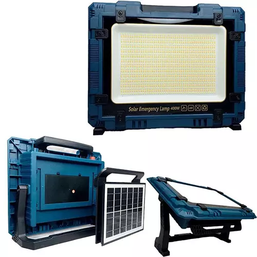 پروژکتور شارژی خورشیدی 400 وات مدل W8109-2 کیفیت عالی