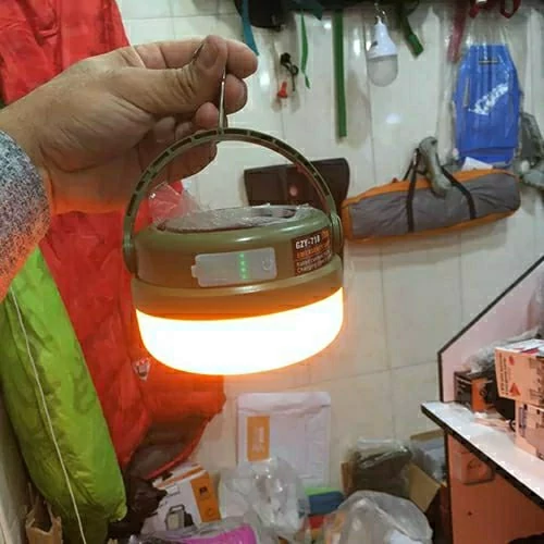 چراغ مسافرتی و طبیعت‌گردی مدل GZY-718، چراغ کمپینگ پاوربانک‌دار