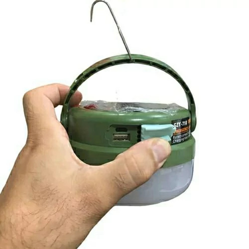 خرید چراغ کمپینگ شارژی GZY-718، چراغ سفری با خروجی پاوربانک