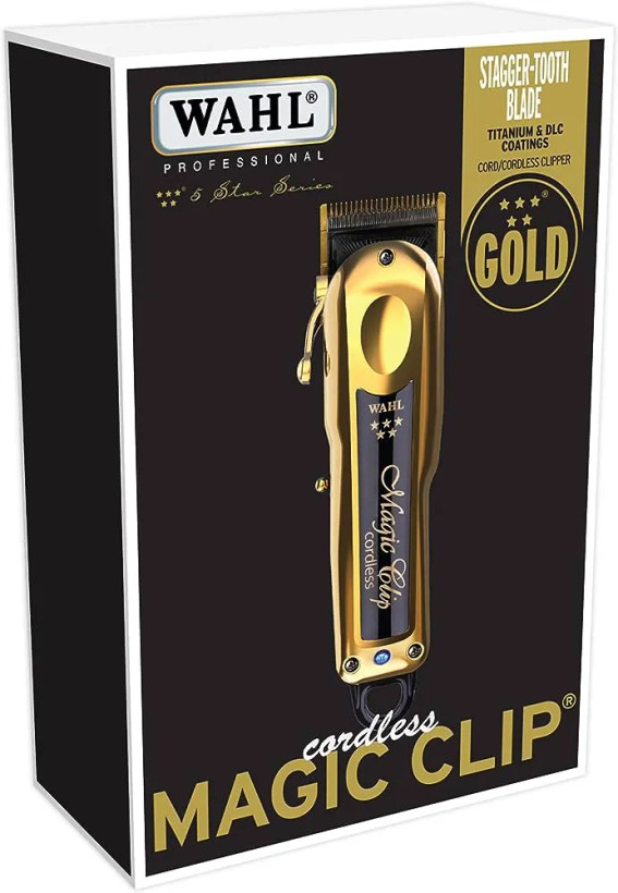 کلیپر شارژی Wahl Magic Clip Cordless Gold با استند، نسخه هایکپی مونتاژ چین