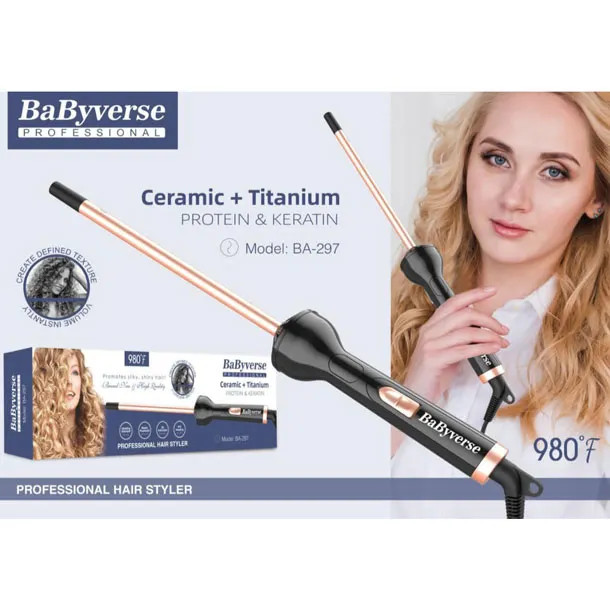 دستگاه بابلیس اتوماتیک Babyverse BA-297 مناسب حالتدهی مو
