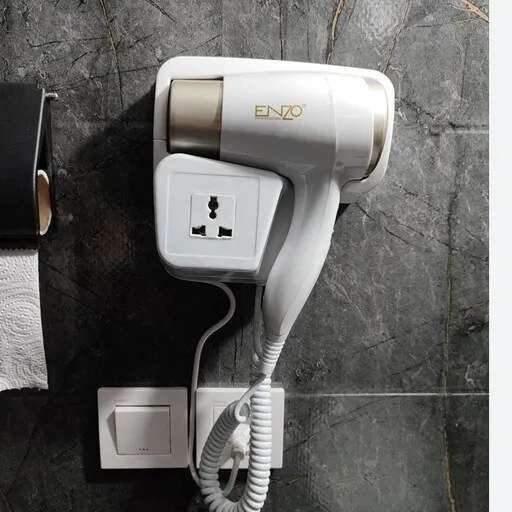 سشوار دیواری ENZO EN-6622 با توان اعلام‌شده 3000 وات و دو حالت تنظیم سرعت و حرارت