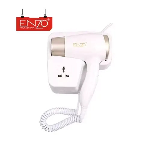 سشوار دیواری حمام و هتل انزو مدل EN-6622 با پایه نصب دیواری