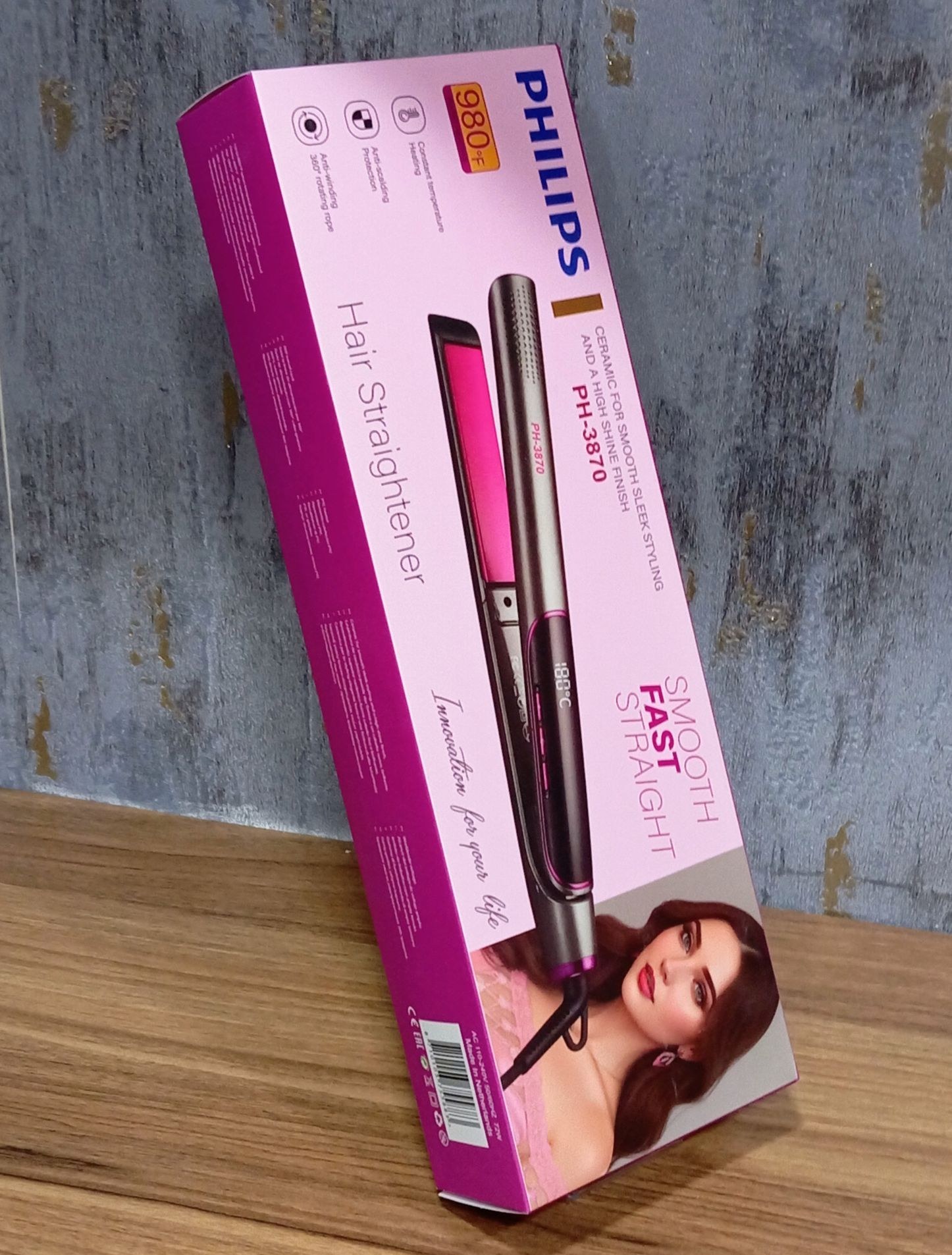 اتو مو فیلیپس مدل PH-3870 برای صاف کردن و حالت‌دهی مو
