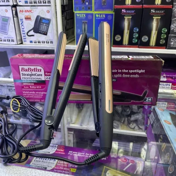 دستگاه صافکننده مو BABYLISS مدل BABY653 با صفحه سرامیکی