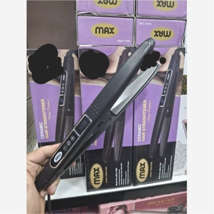 دستگاه صافکننده مو مکس مدل 1290 با قابلیت نمایش دیجیتال