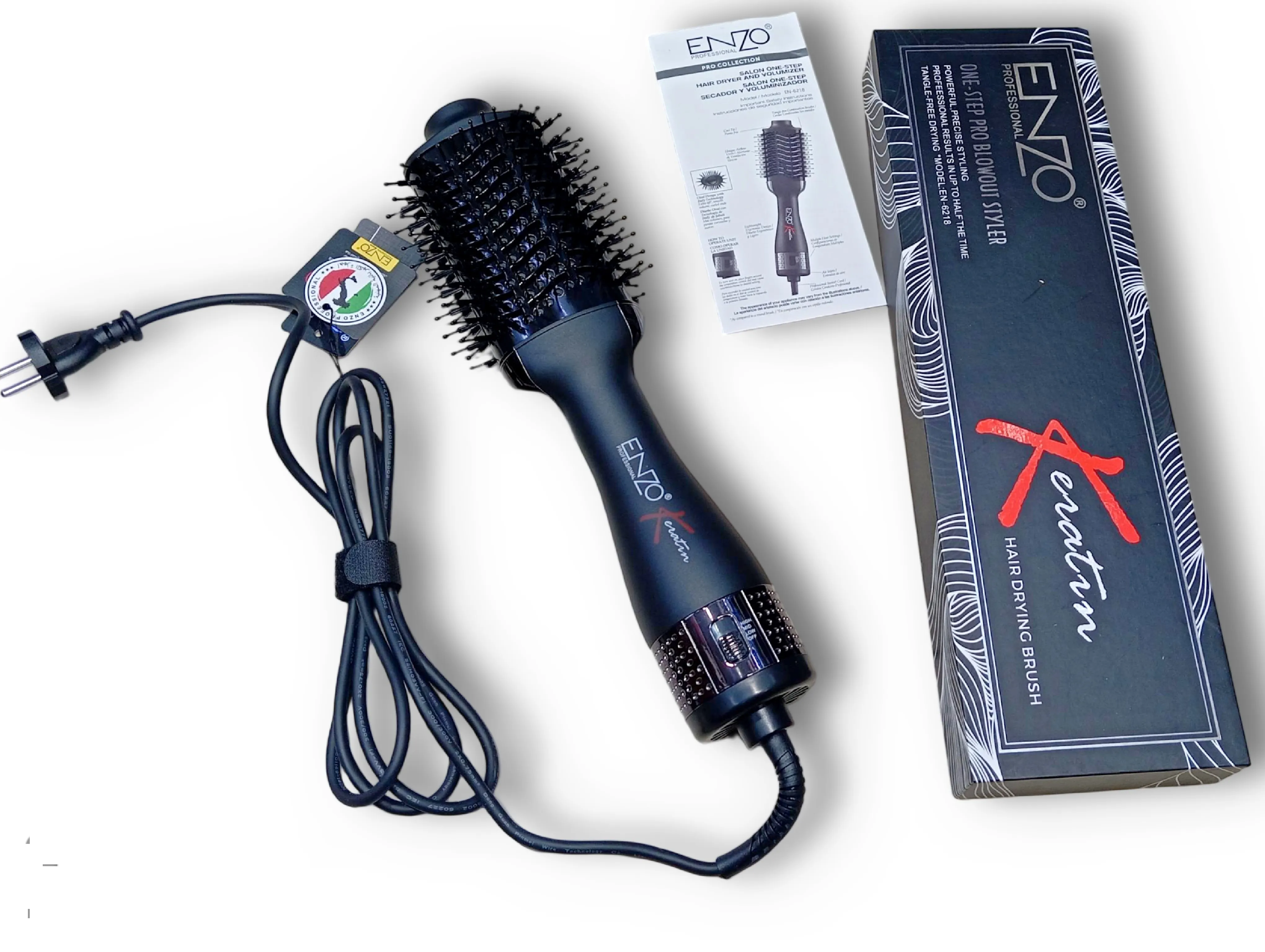 سشوار برسی ENZO PROFESSIONAL مدل 6218 مناسب آرایش مو
