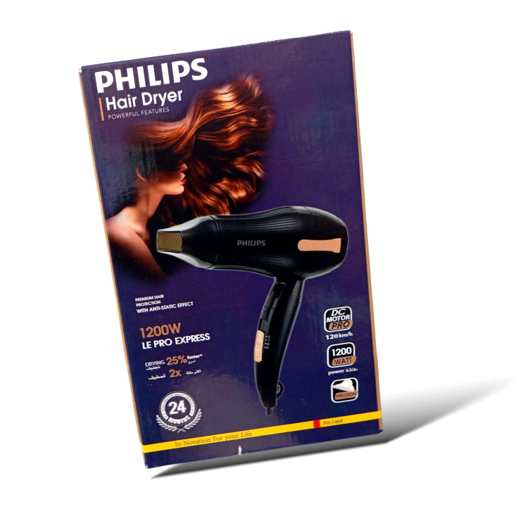 سشوار مسافرتی فیلیپس Philips Professional با توان ۱۲۰۰ وات